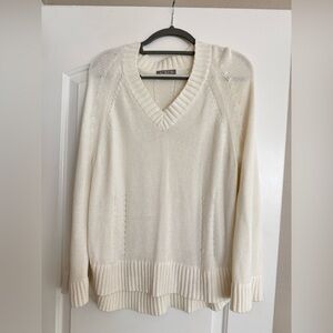 J. Crew Women's V-Neck Sweater in Cream
